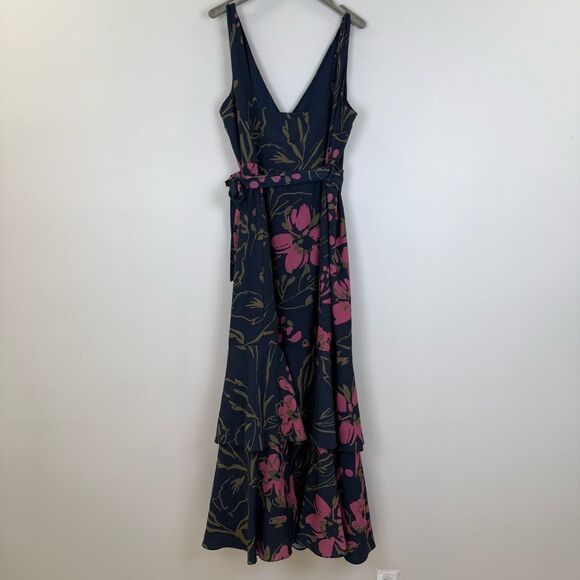 Slate & Willow Floral Wrap Gown - Picture 9 of 12